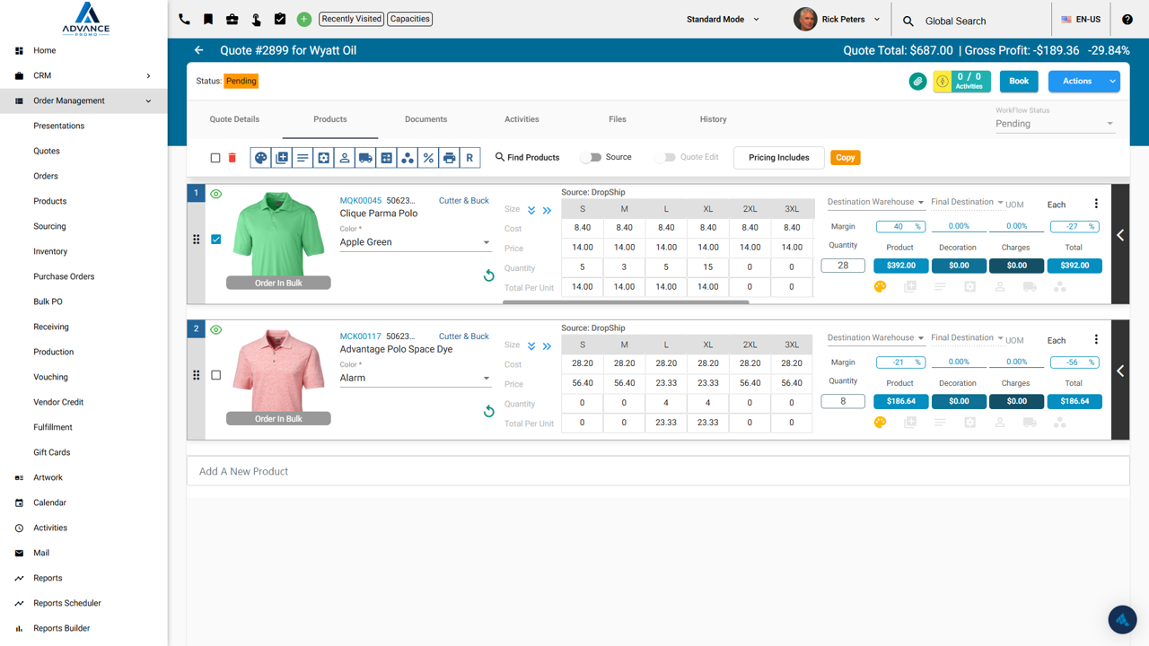 Convert to Quote or Order