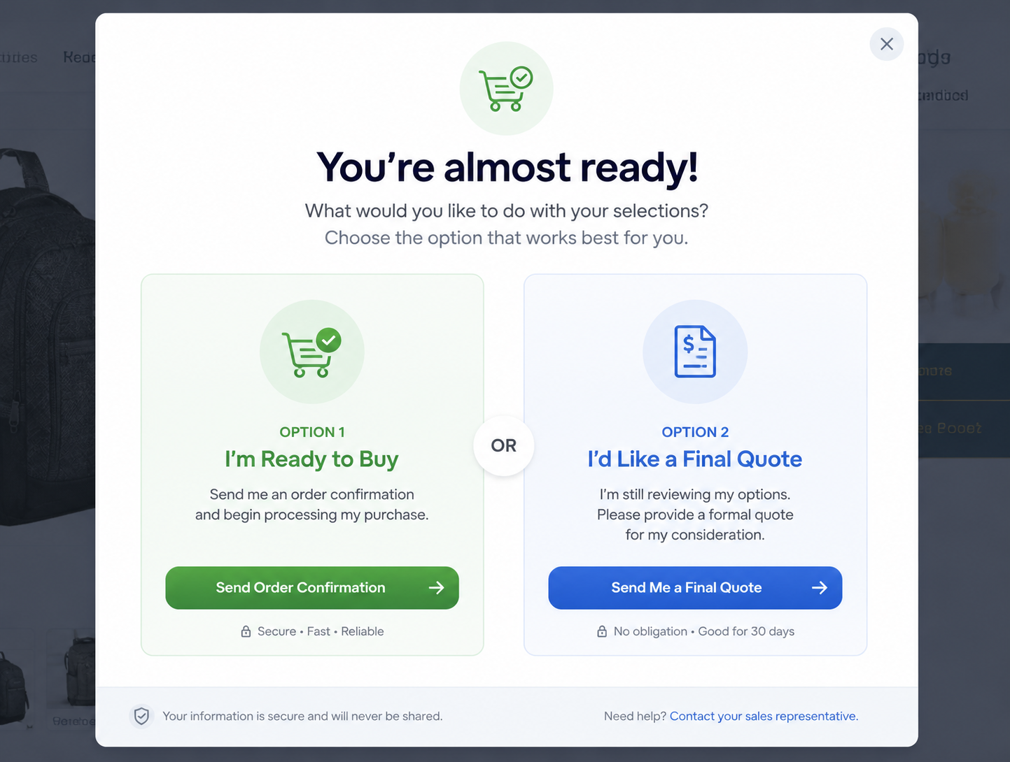 Let Customers Choose