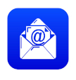 Email icon blue vector